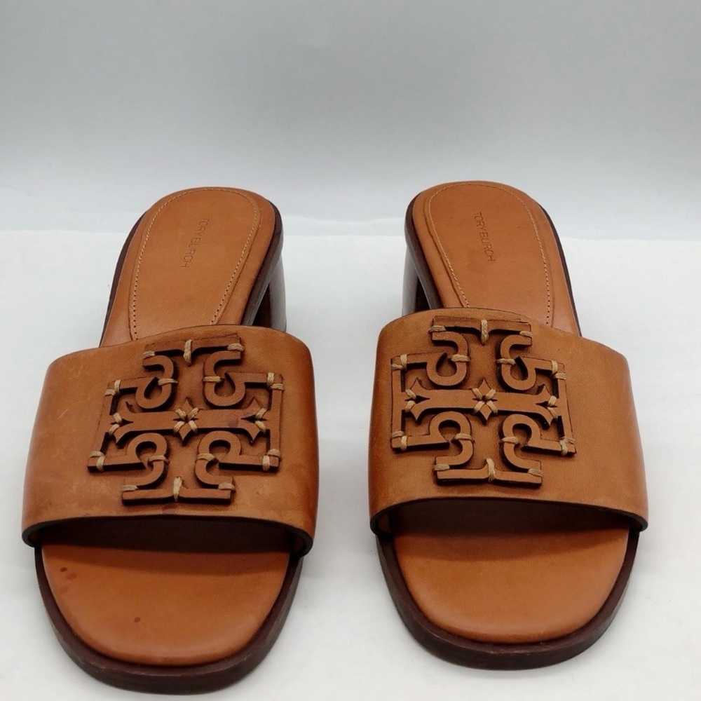 Tory Burch INES Heel Leather Sandals